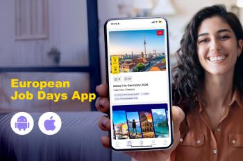 Pristatome programėlę „European Job Days“, kurią dabar galima atsisiųsti iš „App Store“ ir „Google Play“
